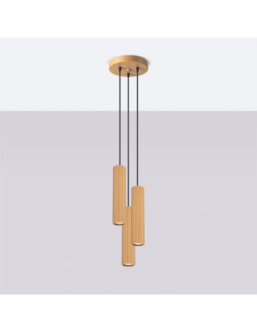 Sollux KARBON 3P gold pendant lamp SL.1557 - product 2