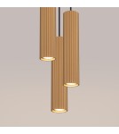 Pendant tube lamps - Sollux KARBON 3P gold pendant lamp SL.1557 - product 5