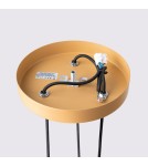 Pendant tube lamps - Sollux KARBON 3P gold pendant lamp SL.1557 - product 8