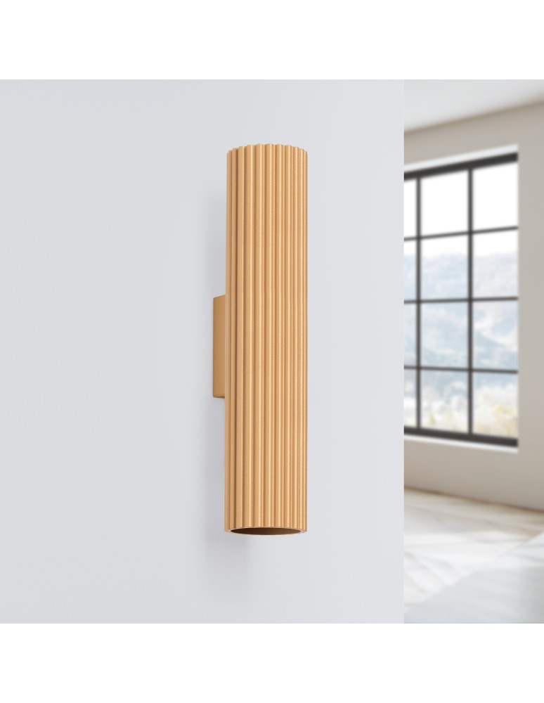 Gold wall lamps - Sollux Wall lamp KARBON 30 gold SL.1558 - product kolory-swiatla.pl 2