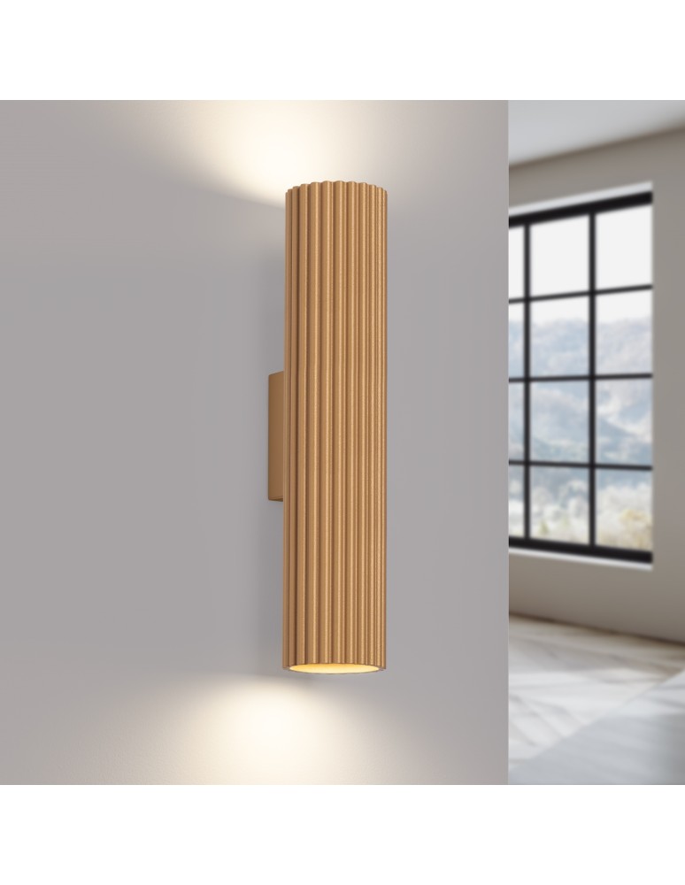 Gold wall lamps - Sollux Wall lamp KARBON 30 gold SL.1558 - product kolory-swiatla.pl 3