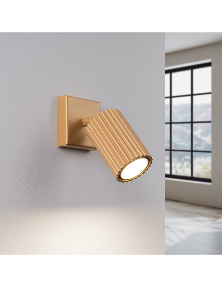 Adjustable wall lamps - Sollux Wall lamp KARBON gold SL.1559 - product kolory-swiatla.pl 3