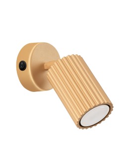 Sollux Kinkiet KARBON złoty z włącznikiem SL.1560