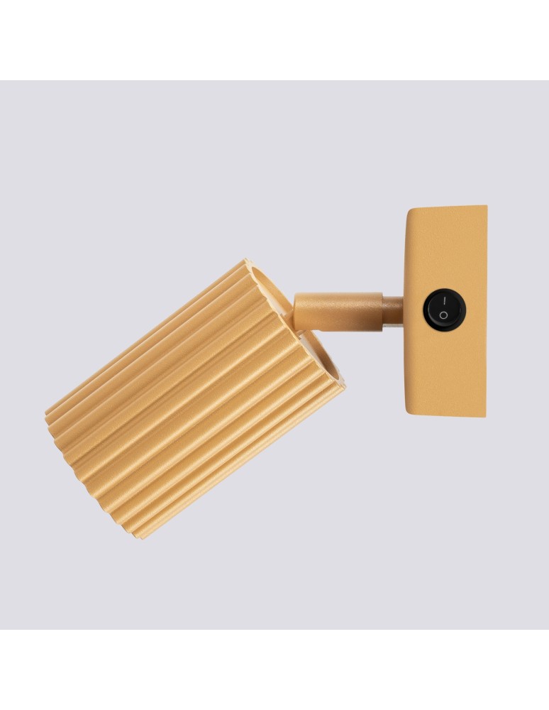 Adjustable wall lamps - Sollux Wall lamp KARBON gold with switch SL.1560 - product kolory-swiatla.pl 4