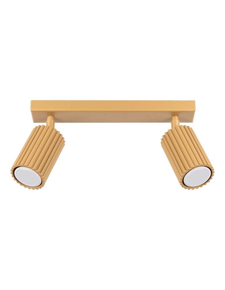 Adjustable ceiling lamps - spots - Sollux Plafond KARBON 2 gold SL.1561 - product kolory-swiatla.pl 1