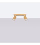 Adjustable ceiling lamps - spots - Sollux Plafond KARBON 2 gold SL.1561 - product 2