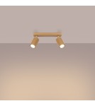 Adjustable ceiling lamps - spots - Sollux Plafond KARBON 2 gold SL.1561 - product 3