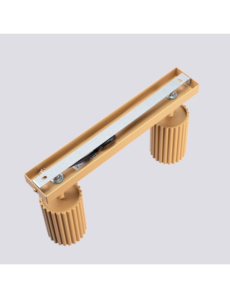 Adjustable ceiling lamps - spots - Sollux Plafond KARBON 2 gold SL.1561 - product kolory-swiatla.pl 4