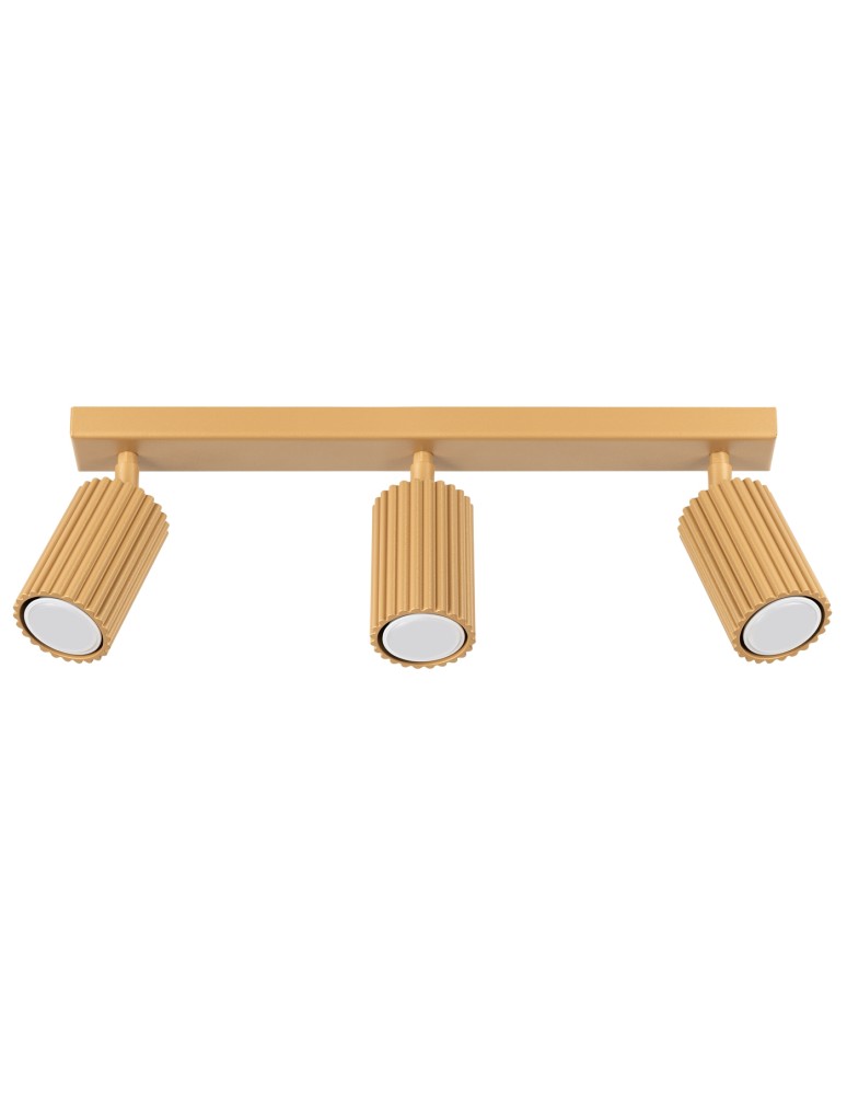 Adjustable ceiling lamps - spots - Sollux Plafon KARBON 3L gold SL.1562 - product kolory-swiatla.pl 1