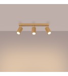 Adjustable ceiling lamps - spots - Sollux Plafon KARBON 3L gold SL.1562 - product 3