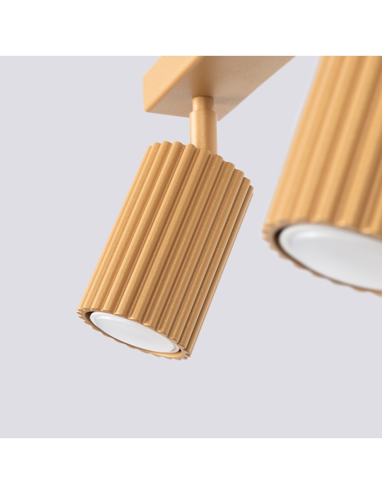 Adjustable ceiling lamps - spots - Sollux Plafon KARBON 3L gold SL.1562 - product kolory-swiatla.pl 5