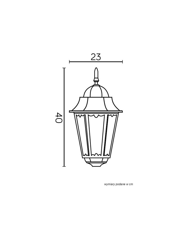 Shades for outdoor lamps - SU-MA Retro Classic II K 1018 H Lampshade. - product kolory-swiatla.pl 6