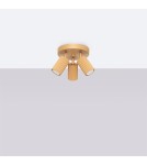 Adjustable ceiling lamps - spots - Sollux Plafond KARBON 3P gold SL.1563 - product 2