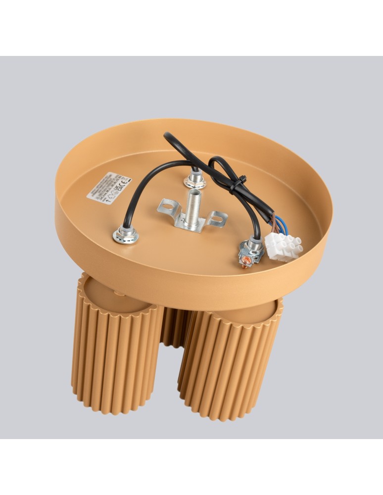 Adjustable ceiling lamps - spots - Sollux Plafond KARBON 3P gold SL.1563 - product kolory-swiatla.pl 4