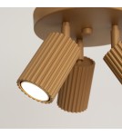 Adjustable ceiling lamps - spots - Sollux Plafond KARBON 3P gold SL.1563 - product 5