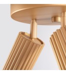 Adjustable ceiling lamps - spots - Sollux Plafond KARBON 3P gold SL.1563 - product 7