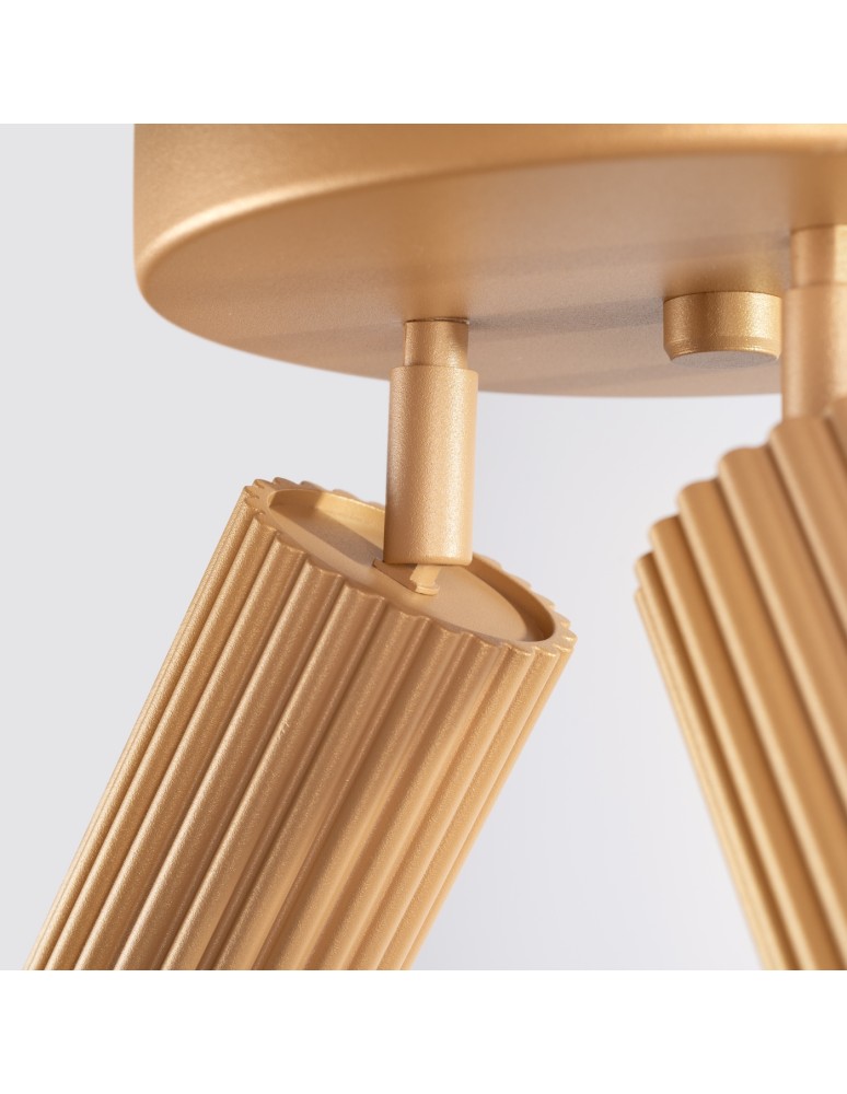 Adjustable ceiling lamps - spots - Sollux Plafond KARBON 3P gold SL.1563 - product kolory-swiatla.pl 7