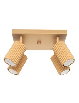 Sollux Plafond KARBON 4 gold SL.1564