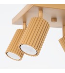 Adjustable ceiling lamps - spots - Sollux Plafond KARBON 4 gold SL.1564 - product 5