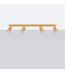 Adjustable ceiling lamps - spots - Sollux Plafon KARBON 4L gold SL.1565 - product 2