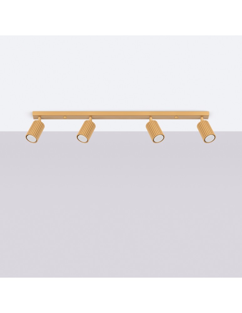 Adjustable ceiling lamps - spots - Sollux Plafon KARBON 4L gold SL.1565 - product kolory-swiatla.pl 2