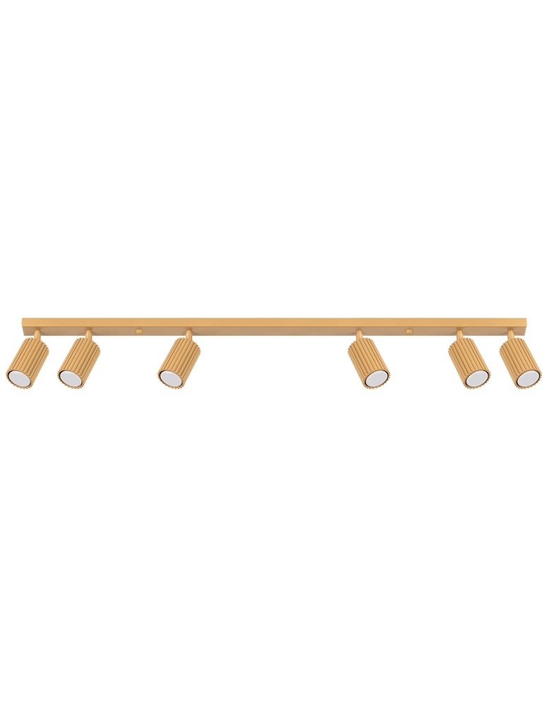 Adjustable ceiling lamps - spots - Sollux Plafon KARBON 6L gold SL.1566 - product kolory-swiatla.pl 1