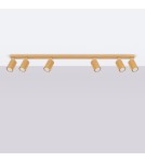 Adjustable ceiling lamps - spots - Sollux Plafon KARBON 6L gold SL.1566 - product 2