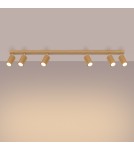 Adjustable ceiling lamps - spots - Sollux Plafon KARBON 6L gold SL.1566 - product 3