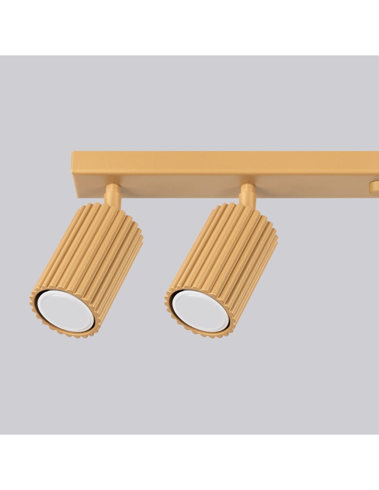 Adjustable ceiling lamps - spots - Sollux Plafon KARBON 6L gold SL.1566 - product kolory-swiatla.pl 4