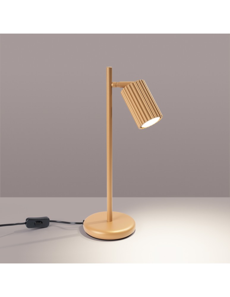 Desk lamps - Sollux KARBON desk lamp gold SL.1567 - product kolory-swiatla.pl 3
