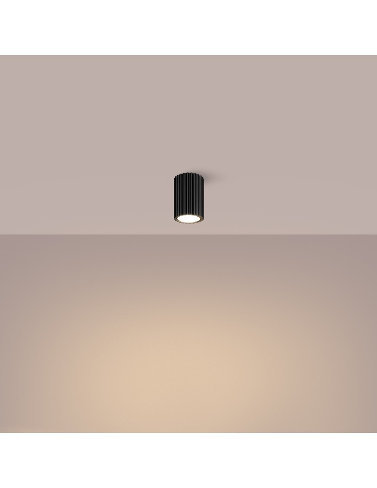Black ceiling fixtures - Sollux Plafond KARBON 10 black SL.1568 - product kolory-swiatla.pl 3