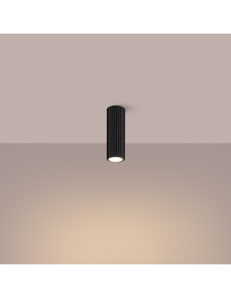 Black ceiling fixtures - Sollux Plafond KARBON 20 black SL.1569 - product kolory-swiatla.pl 3