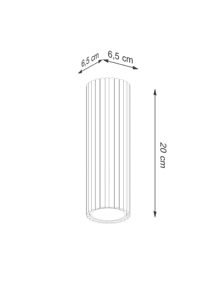 Black ceiling fixtures - Sollux Plafond KARBON 20 black SL.1569 - product kolory-swiatla.pl 8