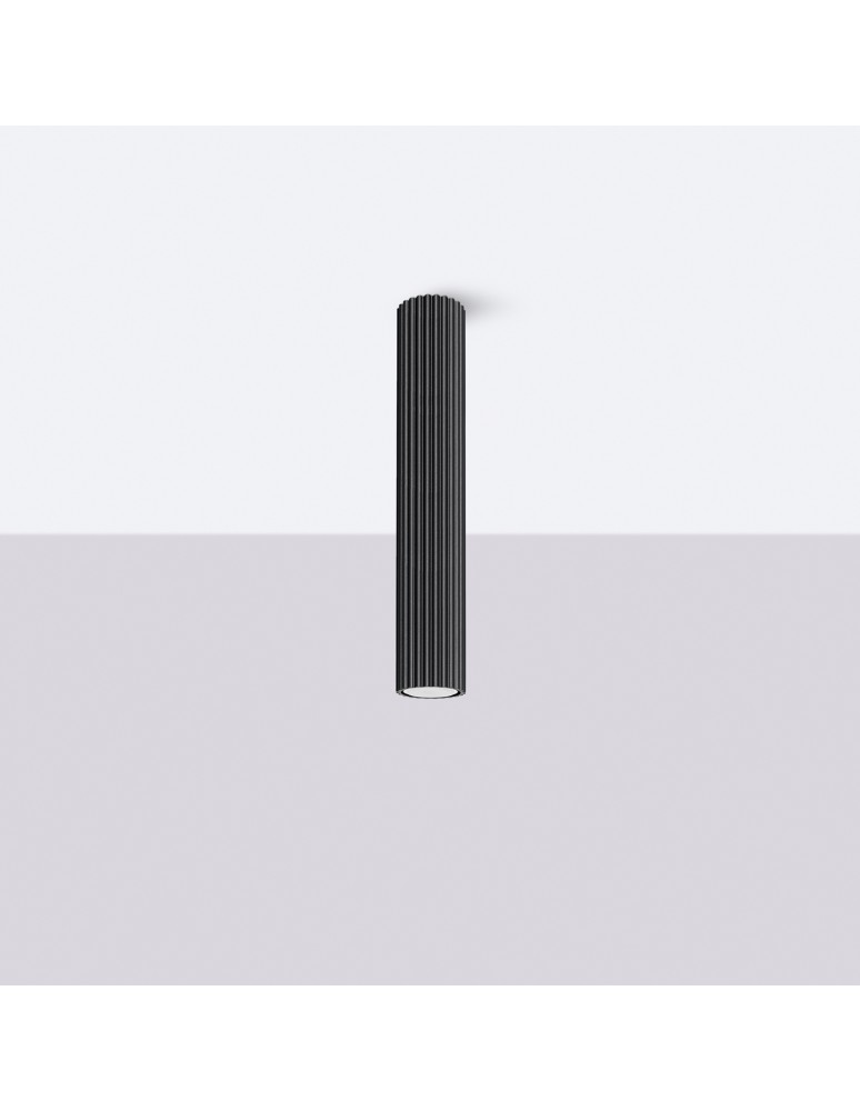 Black ceiling fixtures - Sollux Plafond KARBON 40 black SL.1571 - product kolory-swiatla.pl 2