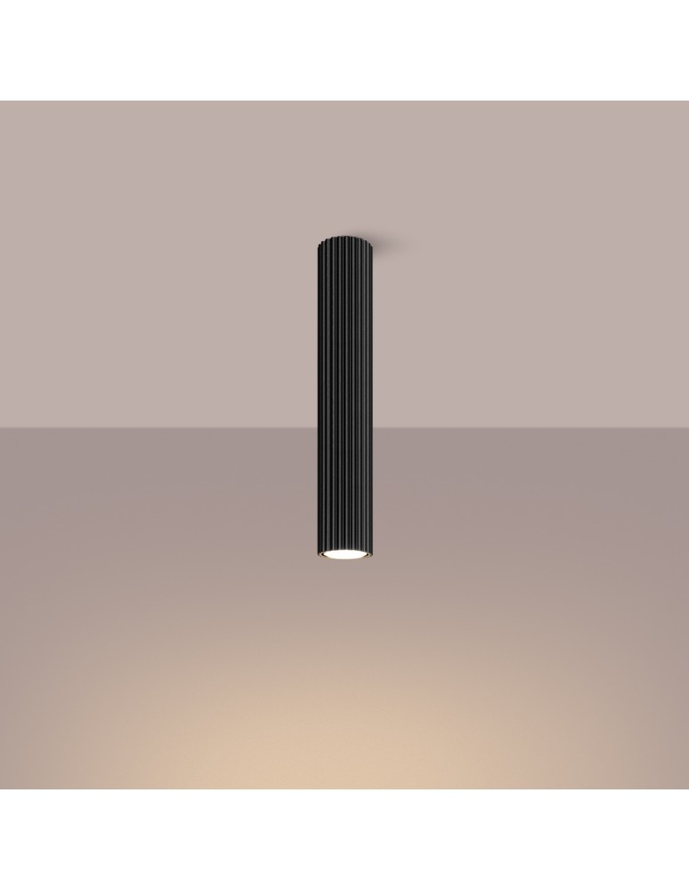 Black ceiling fixtures - Sollux Plafond KARBON 40 black SL.1571 - product kolory-swiatla.pl 3