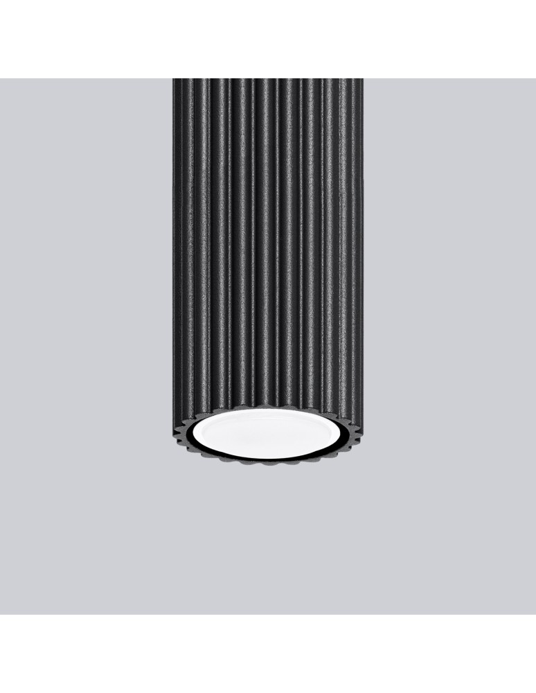 Black ceiling fixtures - Sollux Plafond KARBON 40 black SL.1571 - product kolory-swiatla.pl 4