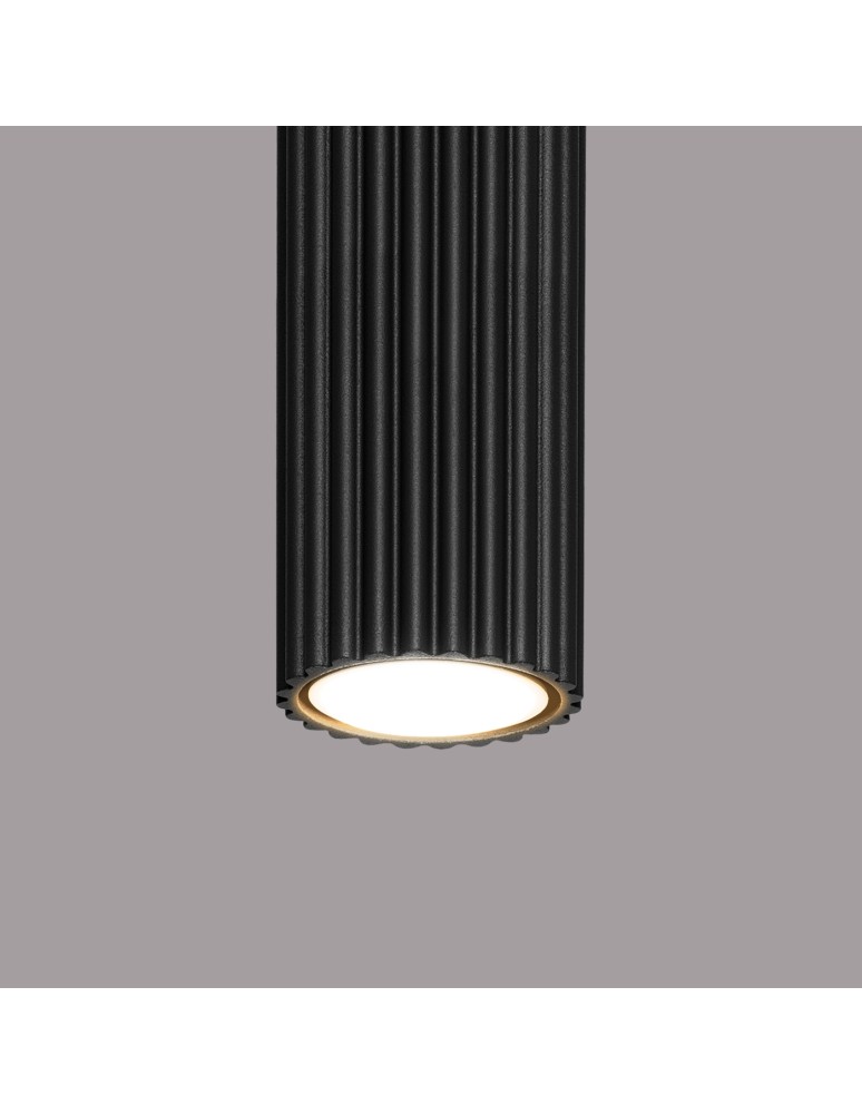 Black ceiling fixtures - Sollux Plafond KARBON 60 black SL.1572 - product kolory-swiatla.pl 5