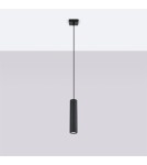 Pendant tube lamps - Sollux KARBON 1 pendant lamp black SL.1573 - product 2