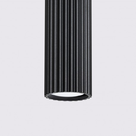 Sollux Lampa wisząca KARBON 1 czarny SL.1573