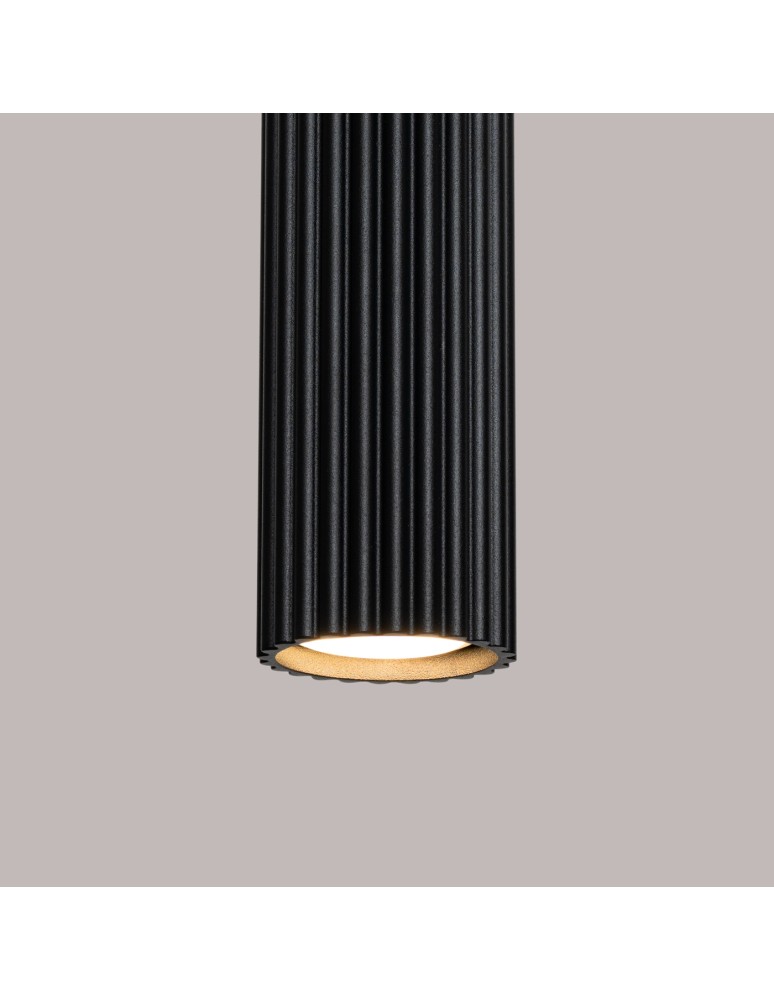 Pendant tube lamps - Sollux KARBON 1 pendant lamp black SL.1573 - product kolory-swiatla.pl 6