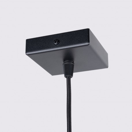 Sollux Lampa wisząca KARBON 1 czarny SL.1573