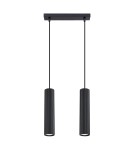 Pendant tube lamps - Sollux KARBON 2 pendant lamp black SL.1574 - product 1