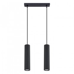 Sollux Lampa wisząca KARBON 2 czarny SL.1574