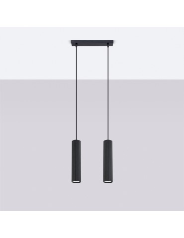Sollux Lampa wisząca KARBON 2 czarny SL.1574 - produkt 2
