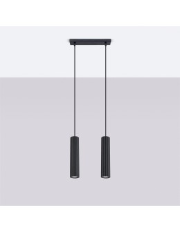 Sollux Lampa wisząca KARBON 2 czarny SL.1574 - produkt 2