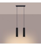 Pendant tube lamps - Sollux KARBON 2 pendant lamp black SL.1574 - product 3
