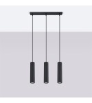 Pendant tube lamps - Sollux KARBON 3L pendant lamp black SL.1575 - product 2