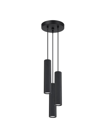Sollux KARBON 3P pendant lamp black SL.1576
