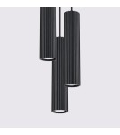 Pendant tube lamps - Sollux KARBON 3P pendant lamp black SL.1576 - product 4