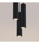 Pendant tube lamps - Sollux KARBON 3P pendant lamp black SL.1576 - product 5